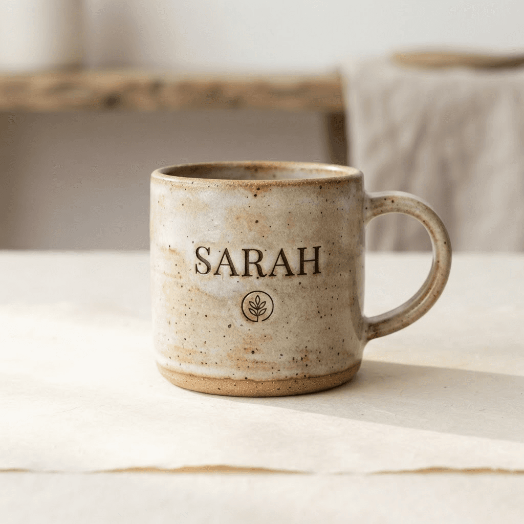 Hand-glazed ceramic drinkware and tableware samples