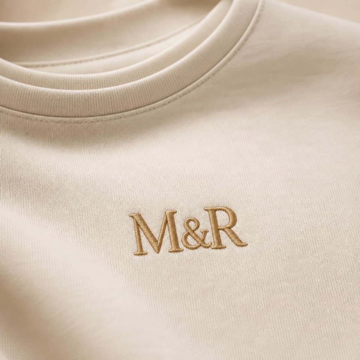 Custom embroidered logo placement on the chest