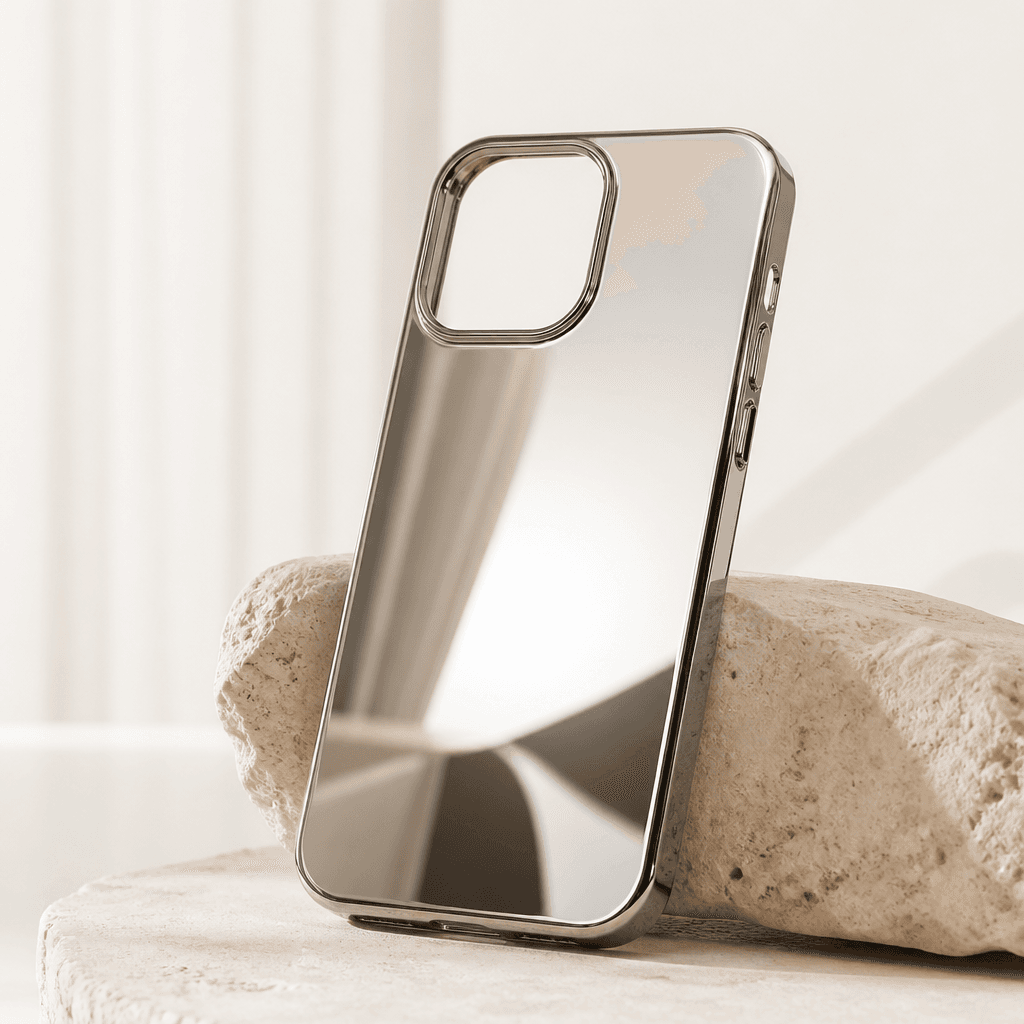 Mirror-finish iPhone 17 hard case