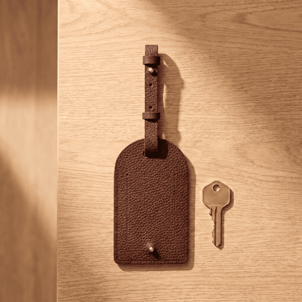 Personalized Leather Travel Tag