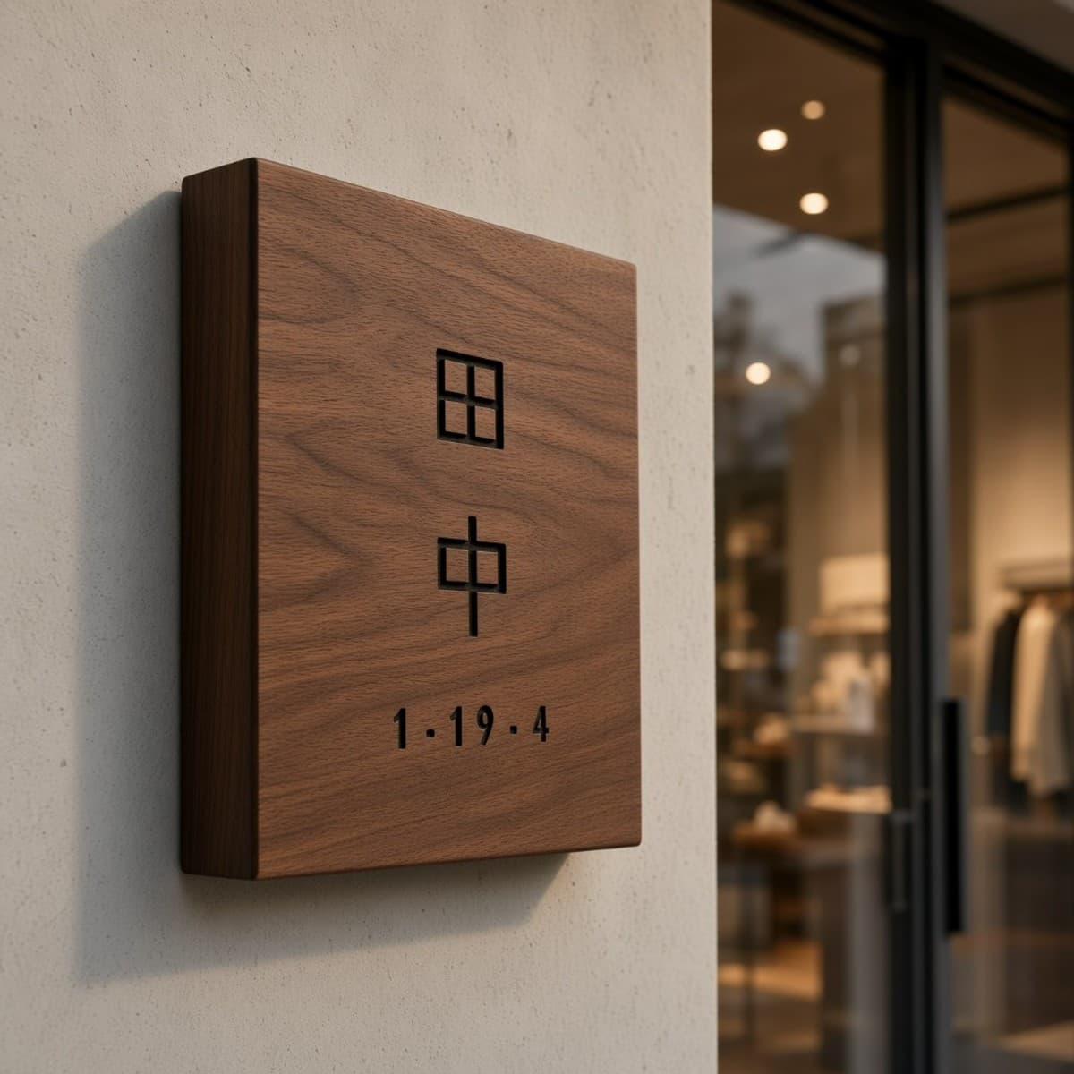 Nordic Wooden Sign Plaque