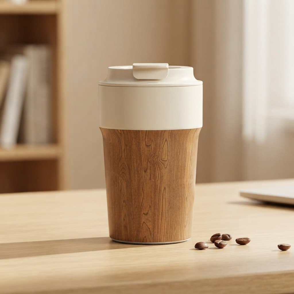 Wood Grain Thermal Tumbler